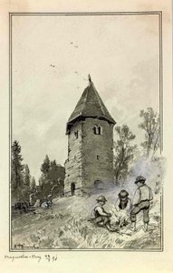 Smarjetna Gora above Kranj by Ladislav Benesch